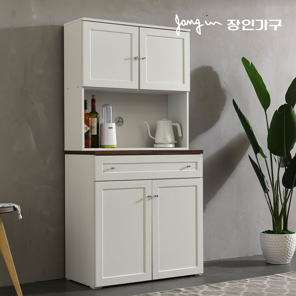 장인가구 셰리 800 서랍 주방수납장 상부장세트 - 상세 이미지 3