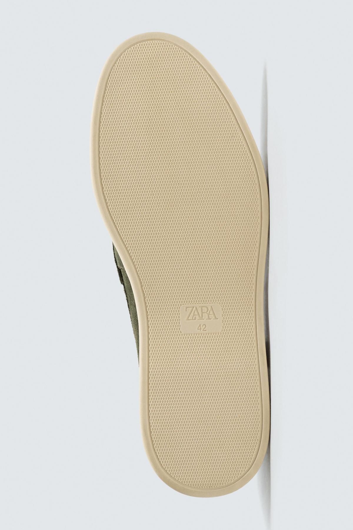 자라 스웨이드 캐주얼 레더 로퍼 2615/620 SEA GREEN - 상세 이미지 4