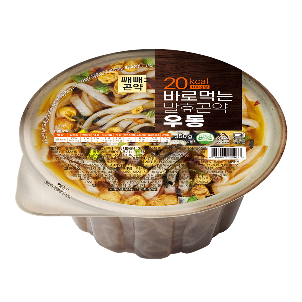 국물까지 다먹어도 85kcal 바로먹는 발효곤약 우동 350g, 6개 - 상세 이미지 3