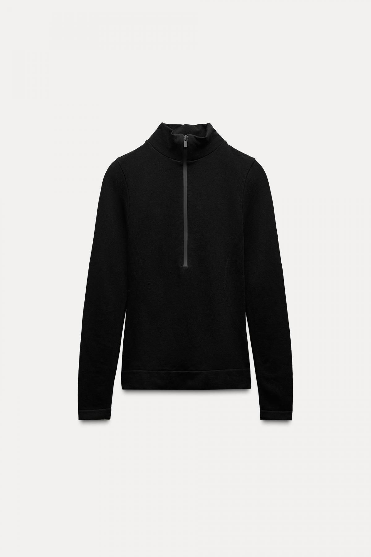 자라 스키 컬렉션 테크니컬 써멀 티셔츠 1368/021 BLACK - 상품 이미지