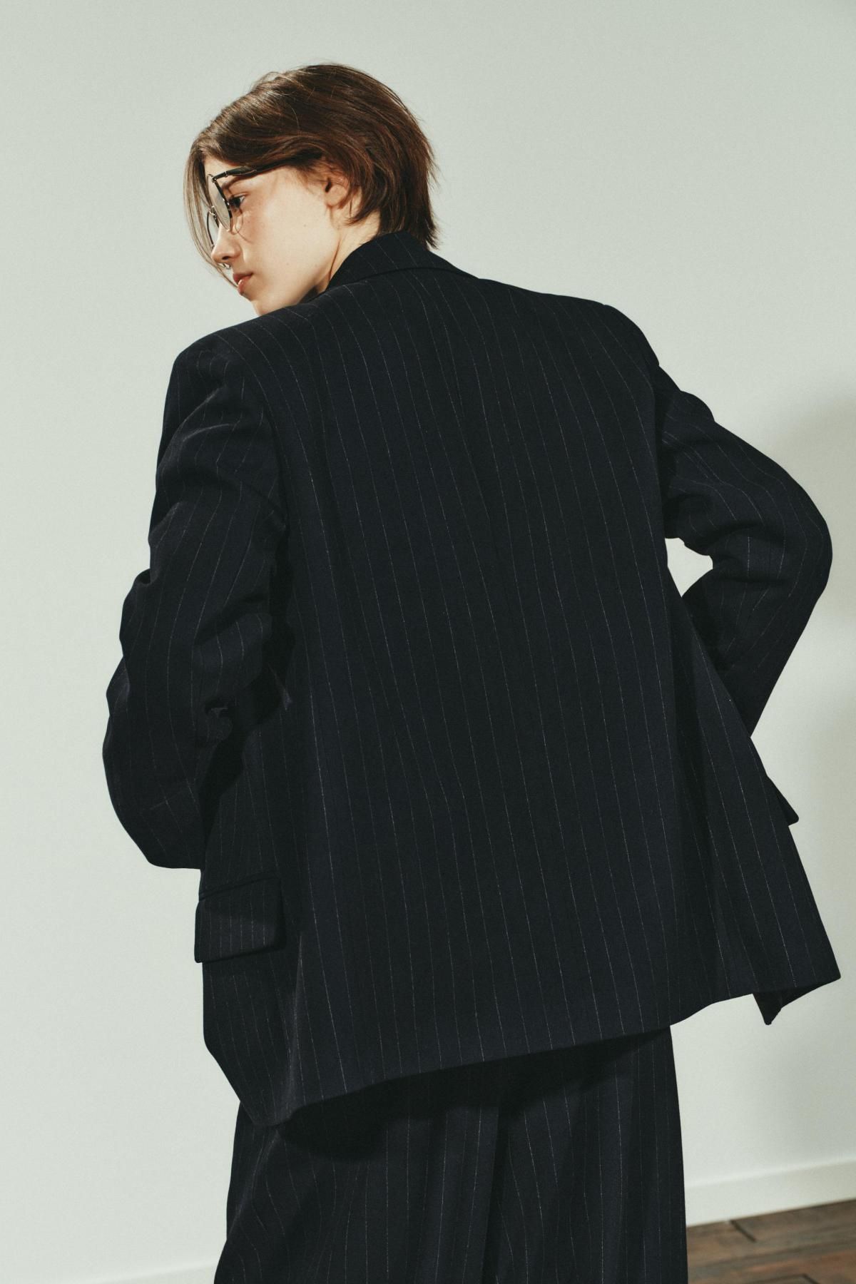 자라 핀스트라이프 블레이저 포켓 숄더패드 1255/788 NAVY BLUE - 상세 이미지 5