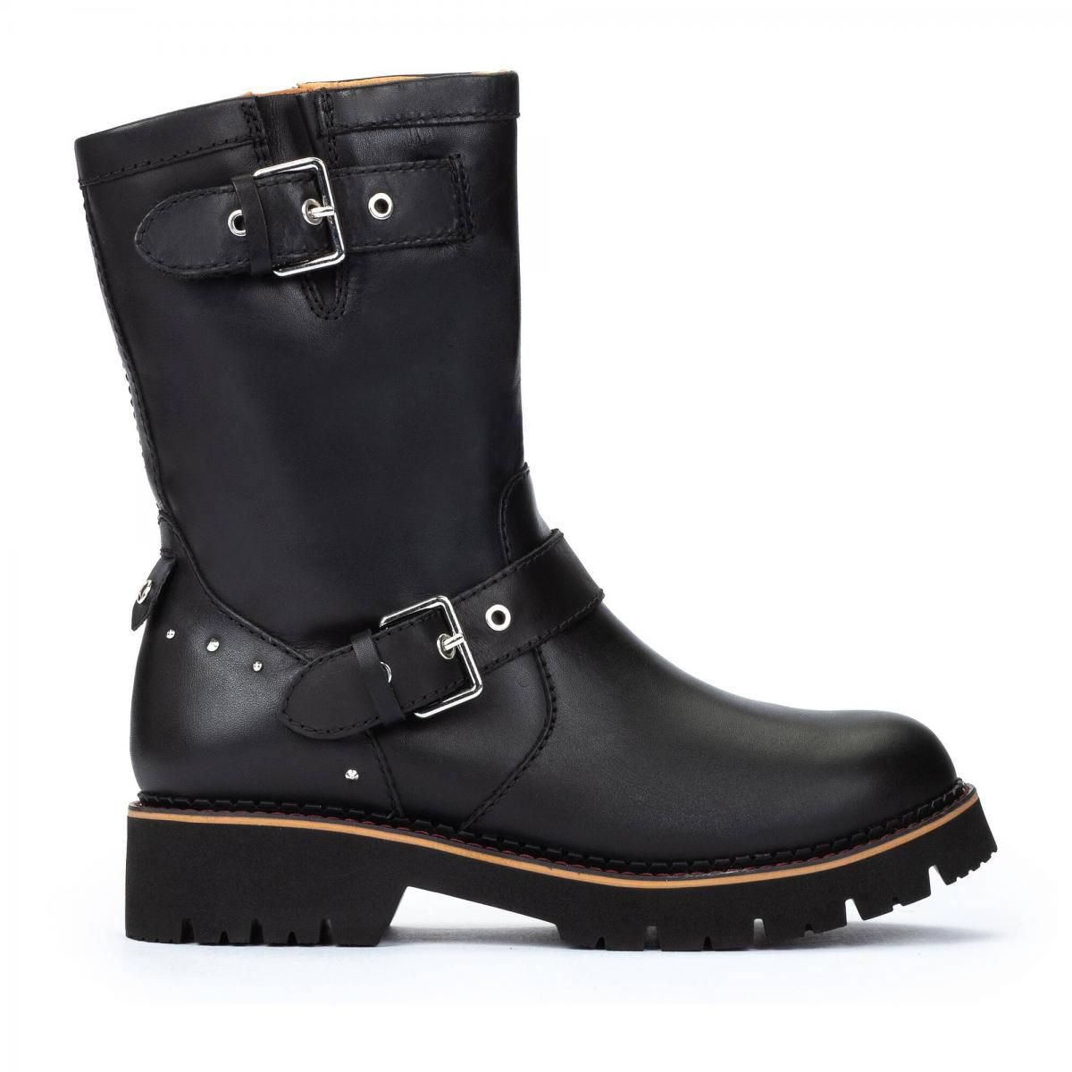 피콜리노스 바이커 스타일 앵클 부츠 VICAR W6S-N9741 BLACK - 상품 이미지