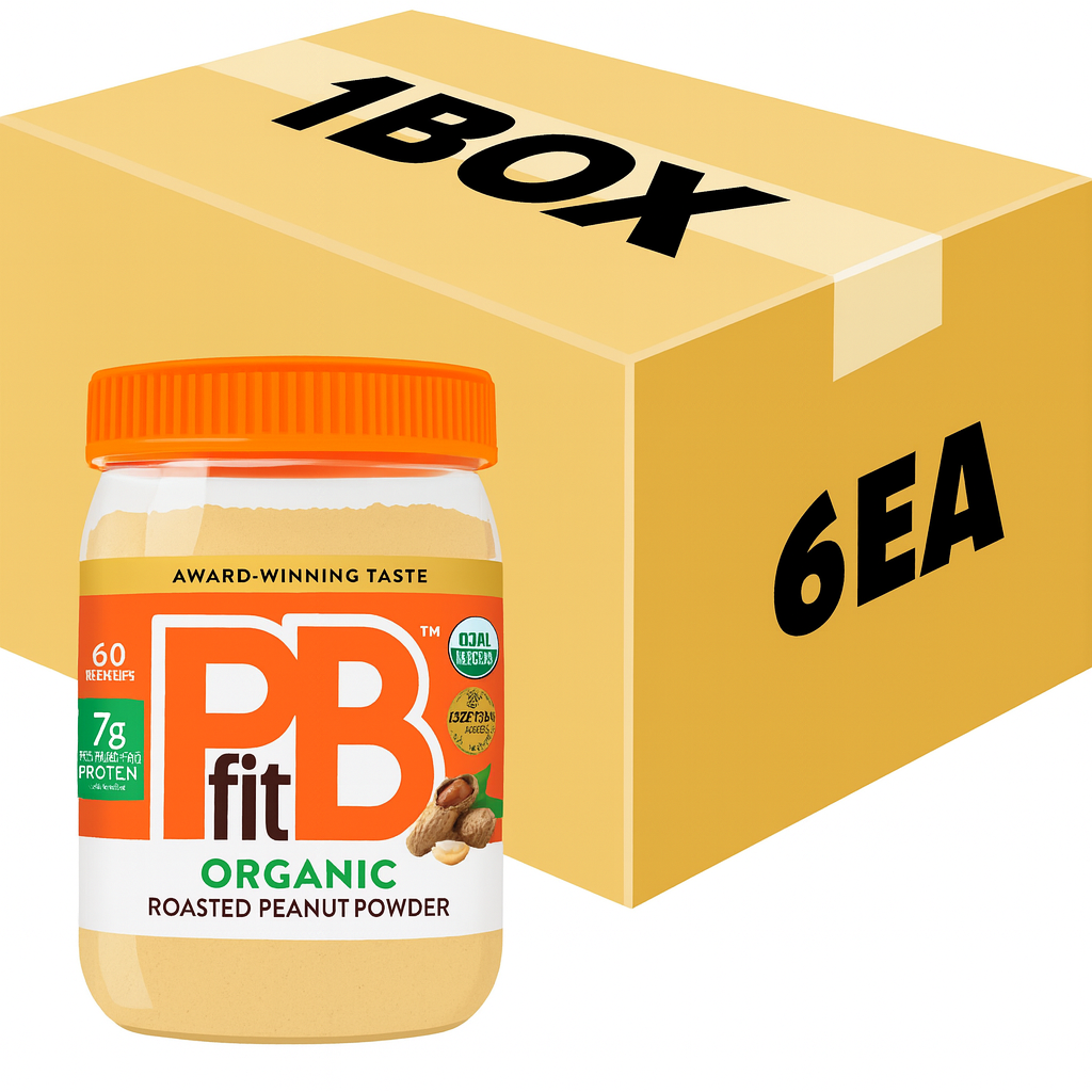 피비핏 대량 유기농 땅콩파우더 425g 6개입 (1BOX) - 상품 이미지