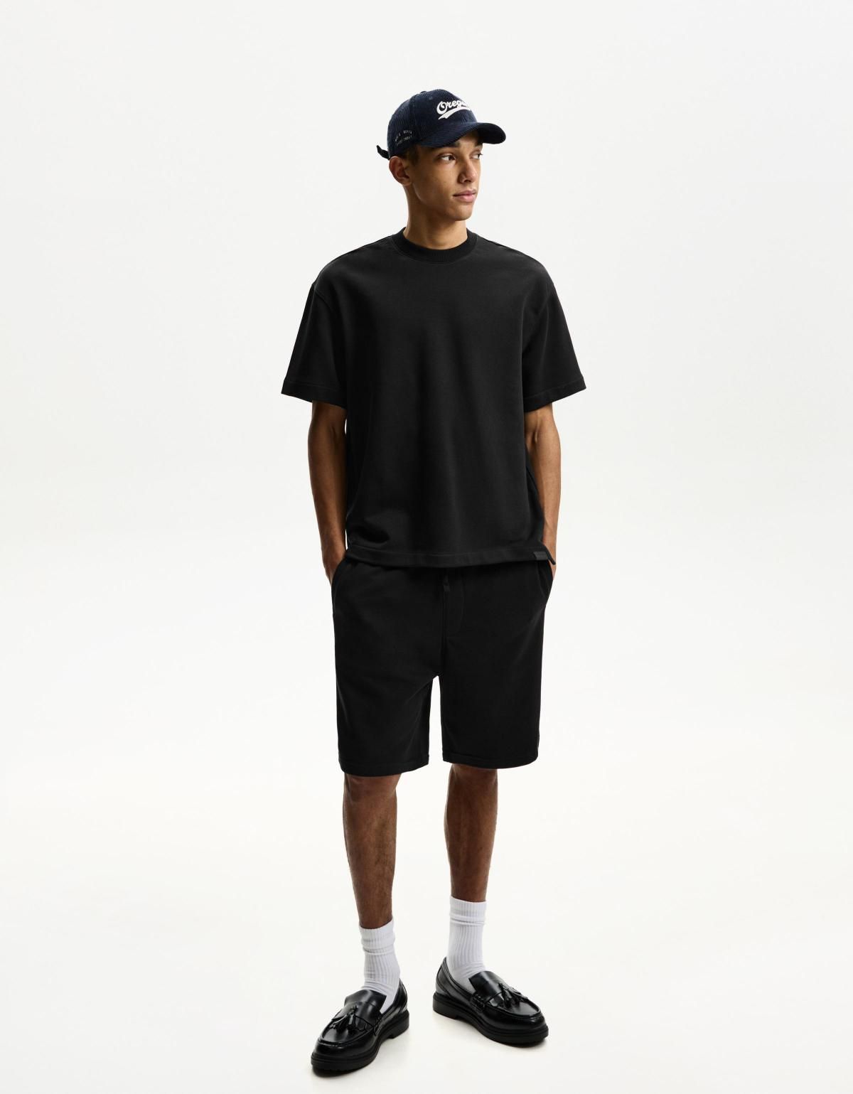 버쉬카 반팔 플러시 티셔츠 2807/190 BLACK - 상세 이미지 5