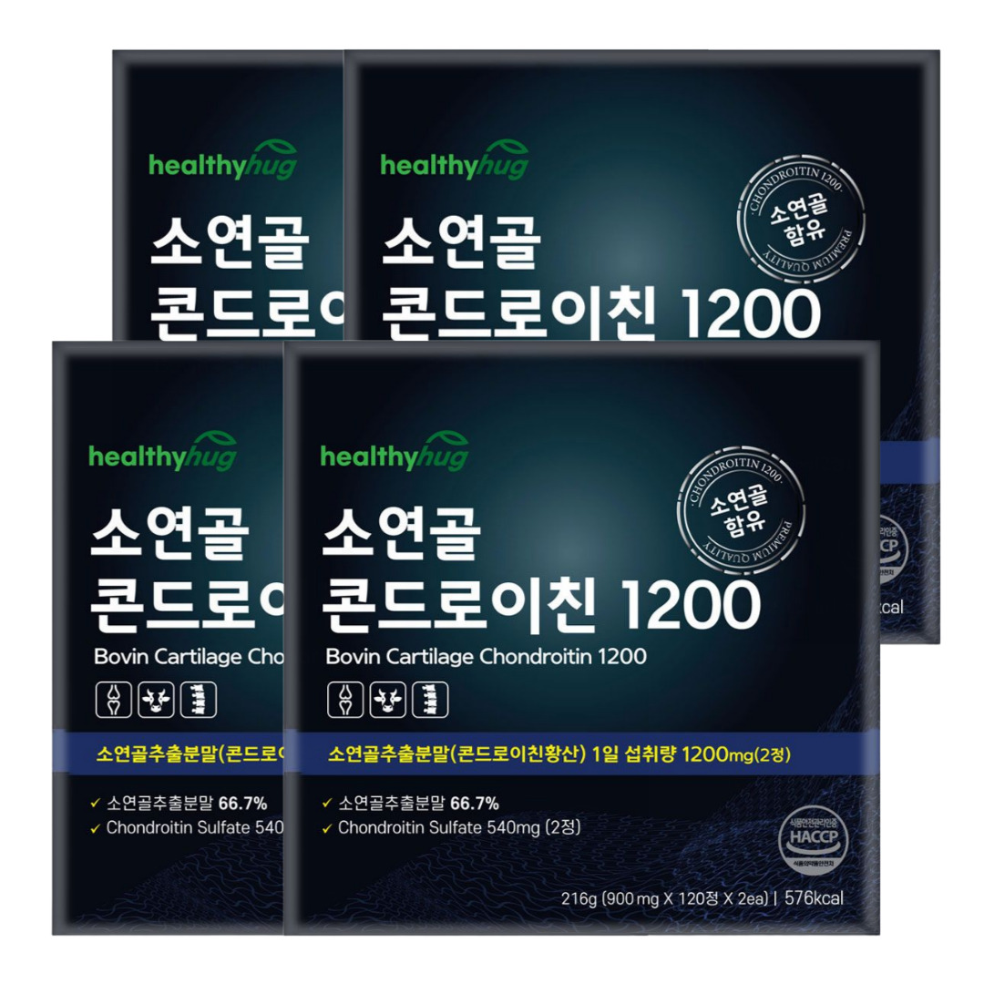 헬씨허그 소연골 콘드로이친 1200 4개월분 세트 240정, 4개 - 상품 이미지