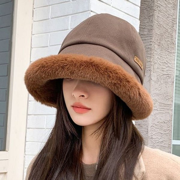 방한 여성 겨울 모자 나들이 여성 버킷 햇 벙거지 이모자 - 메인 이미지