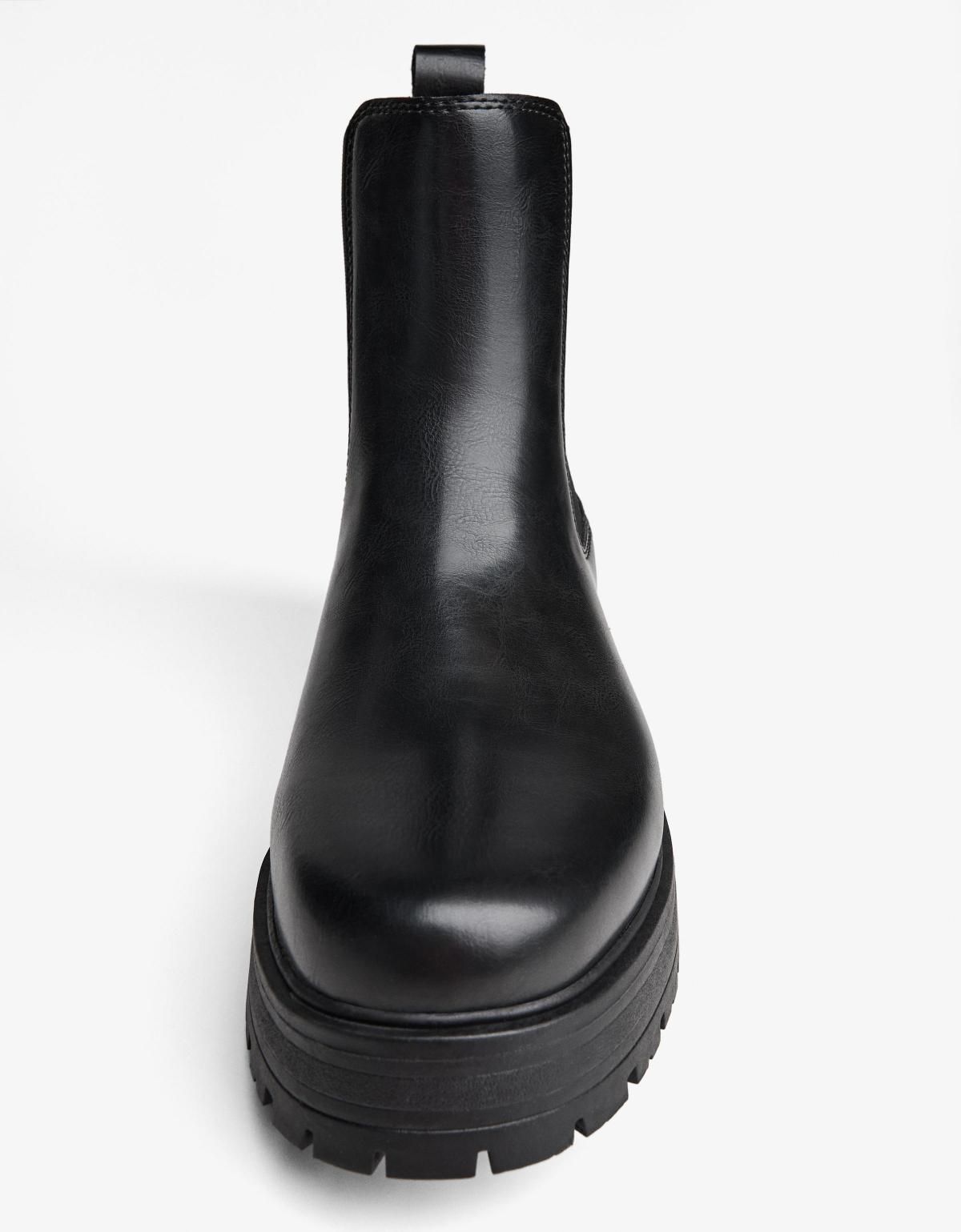 버쉬카 첼시 엘라스틱 디테일 앵클부츠 블랙 2100/764 BLACK - 상세 이미지 5
