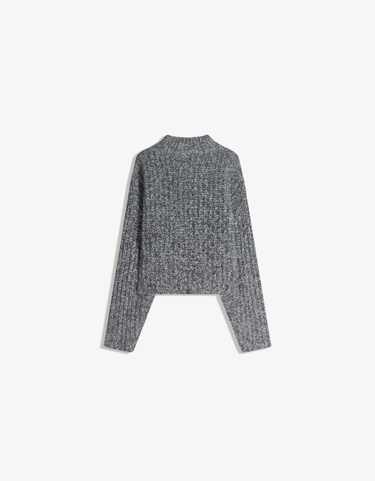 버쉬카 트위스트얀 테크니컬 하이넥 니트 스웨터 7136/693 DARK GREY - 상세 이미지 2