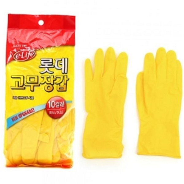 짧은 미니 고무 장갑 가정용 설거지 장갑 다용도 주방 세척용 - 상품 이미지