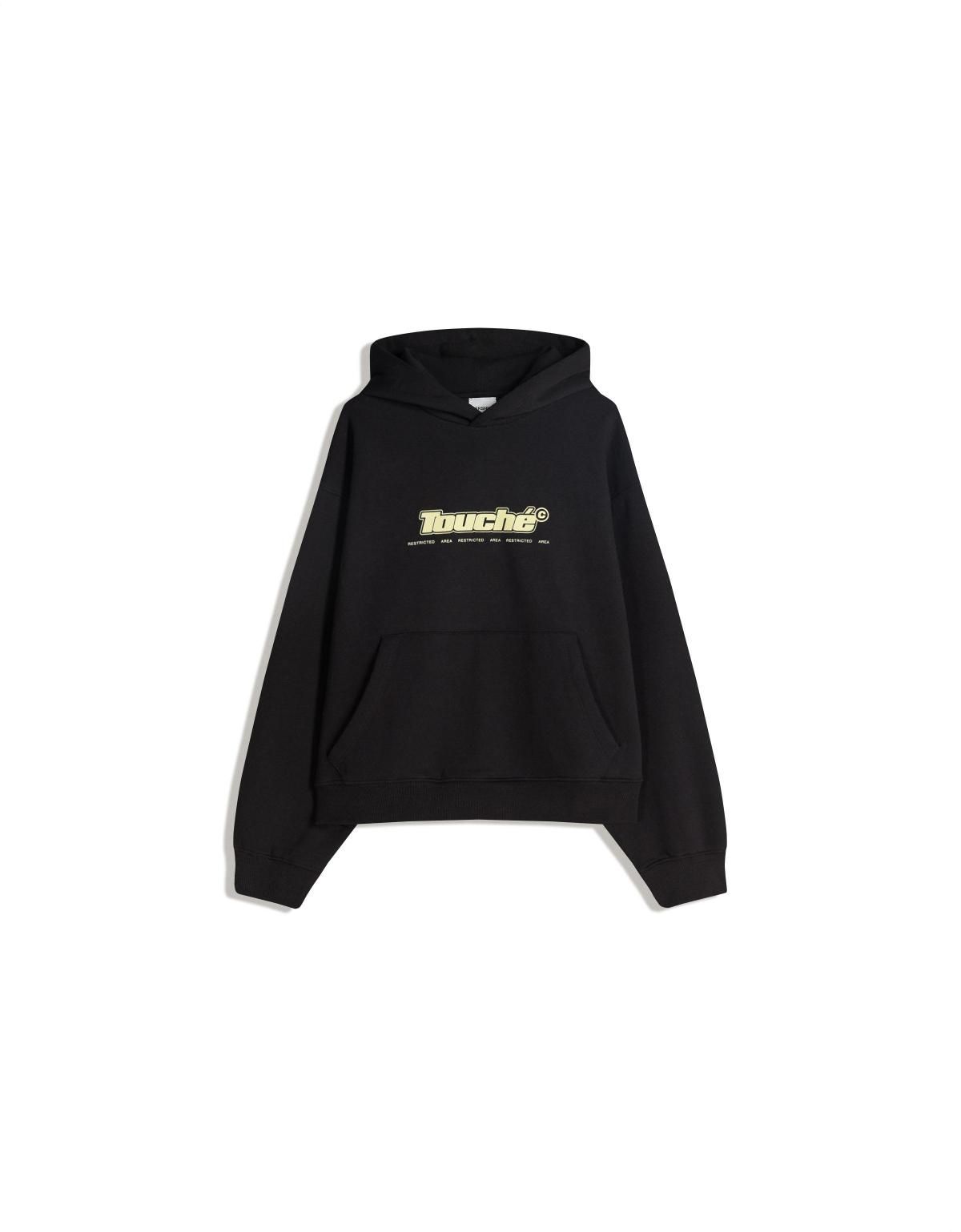 버쉬카 프린트 오버핏 후드티셔츠 블랙 7421/696 BLACK - 상세 이미지 3