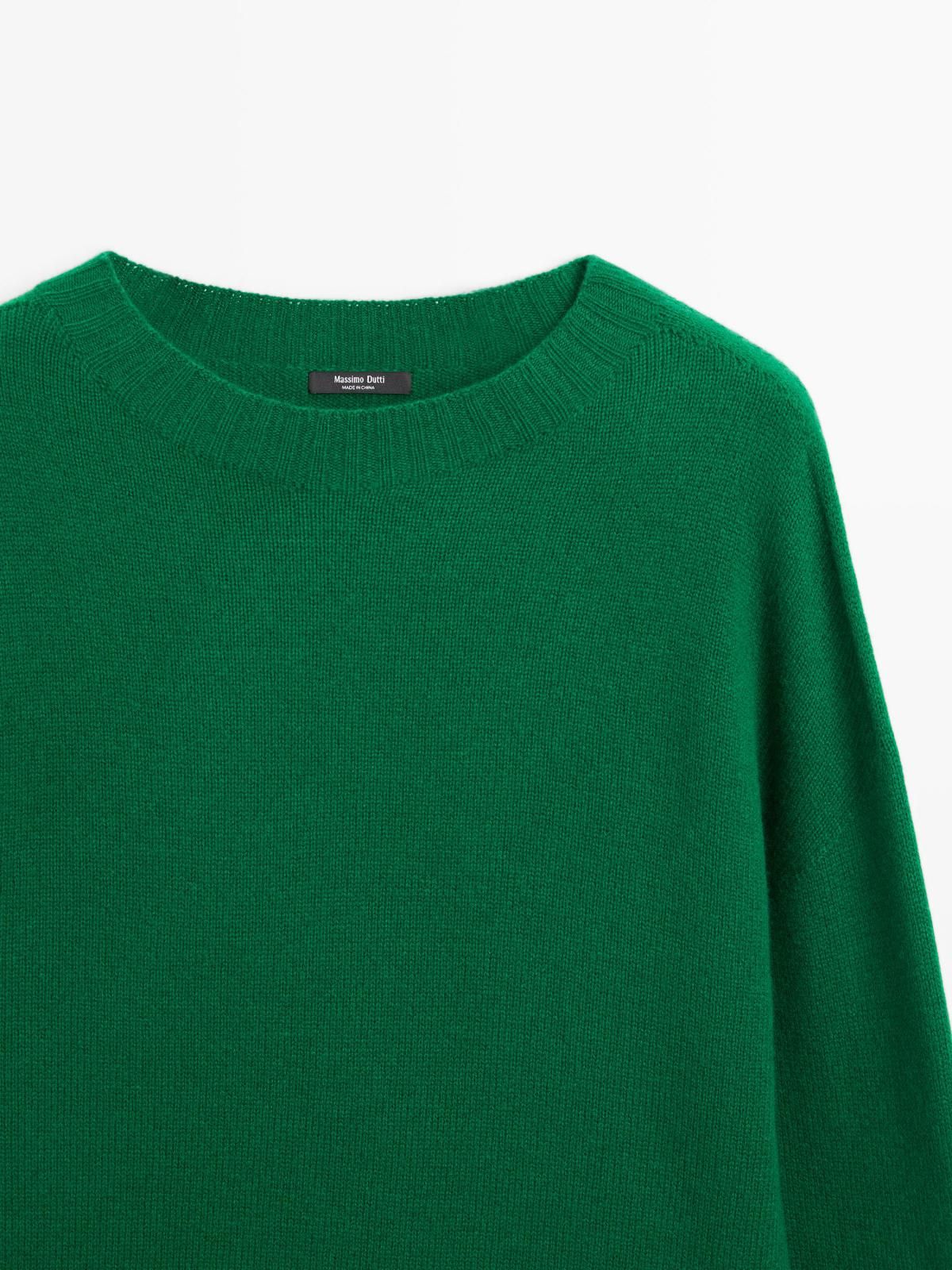 마시모두띠 울블렌드 라운드넥 니트 그린 5619/593 DUCK GREEN - 상세 이미지 4