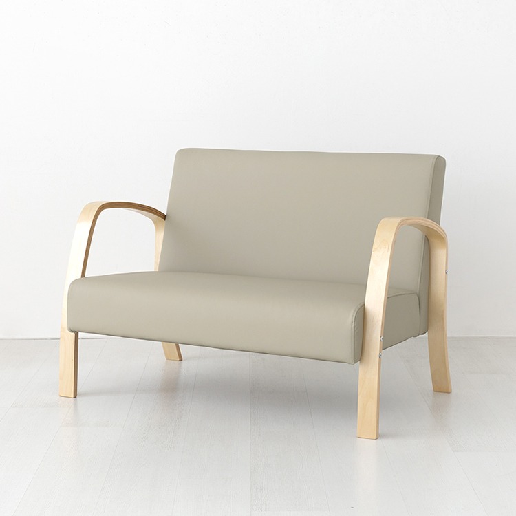 벤우드 2인 소파 YC12AD 내추럴/웜그레이, 2인용