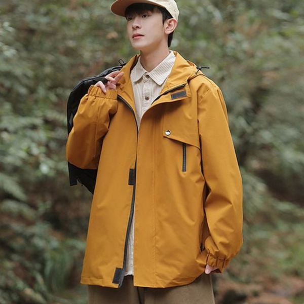 루즈핏 여성 후드 바람막이 레이어 여성 간절기 점퍼 데일리 가을 - 상품 이미지