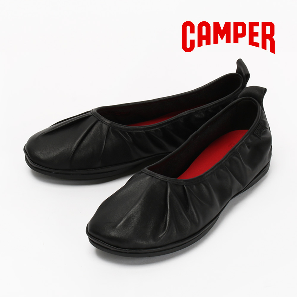 캠퍼 플랫슈즈 라이트 니나 여성 발레리나 블랙 K201704-001 - 메인 이미지