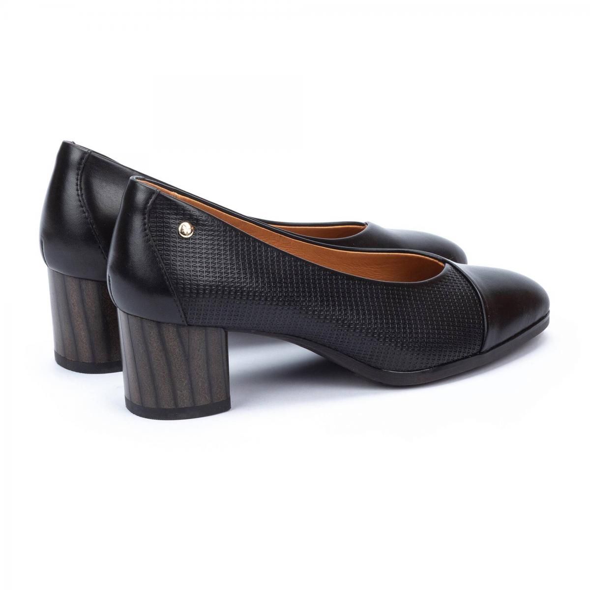 피콜리노스 블록힐 펌프스 블랙 CALAFAT W1Z-5897 BLACK - 상세 이미지 4