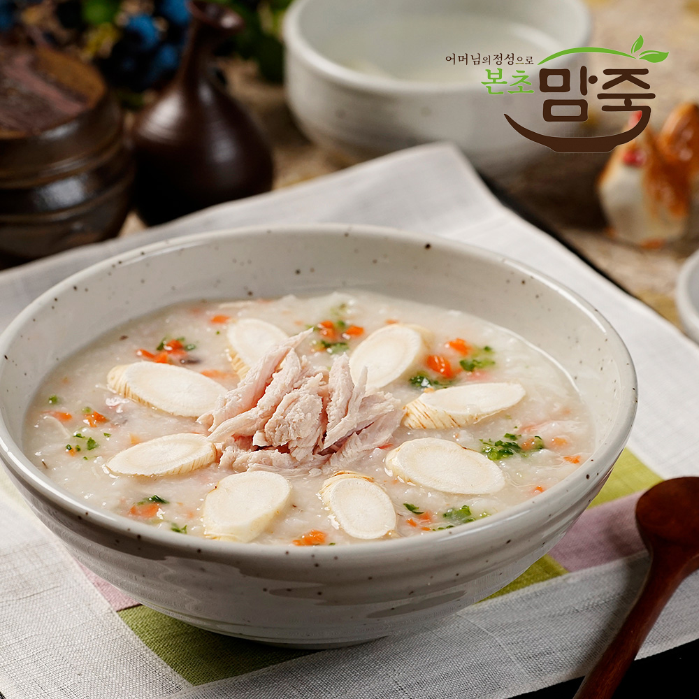 본초맘죽 완도 전복죽 닭죽 500g 5팩 간편 밀키트 간편 한끼 식사대용 - 상세 이미지 5