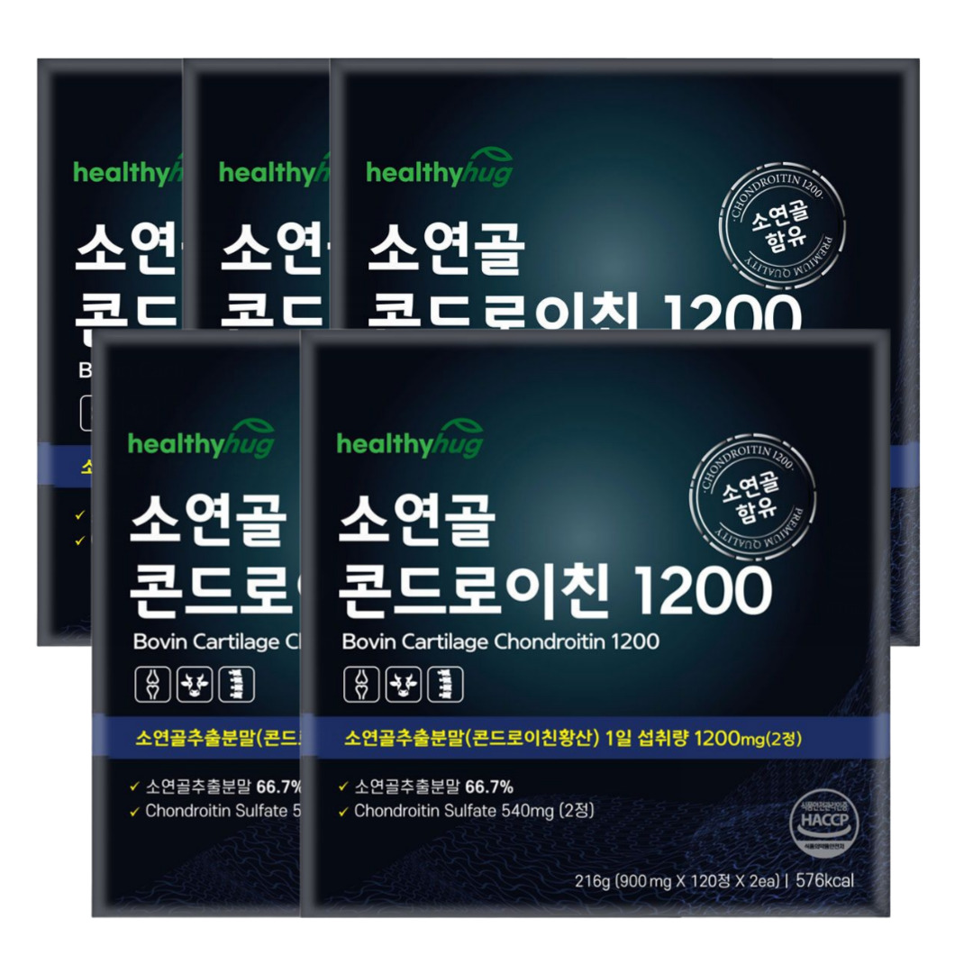 헬씨허그 소연골 콘드로이친 1200 4개월분 세트 240정, 5개 - 상품 이미지