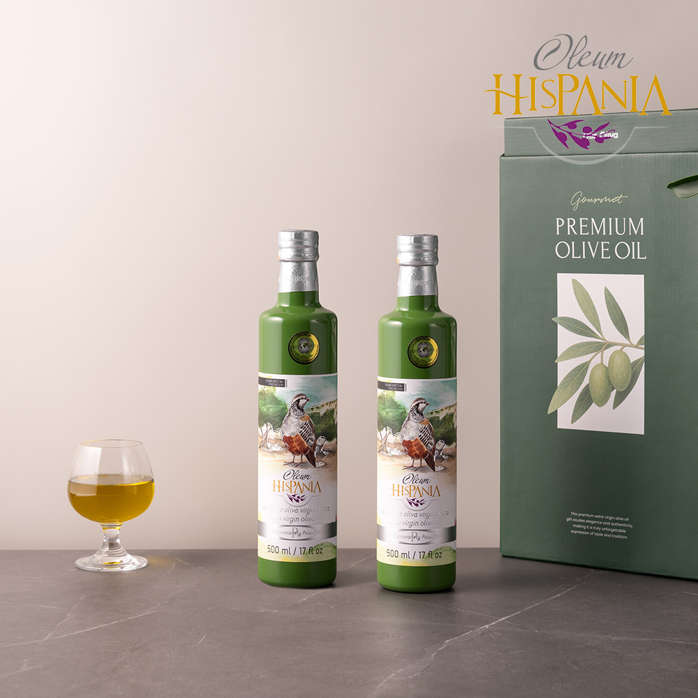 히스파니아 피쿠알 엑스트라버진 올리브오일 선물세트 500ml, 2병 - 상세 이미지 2