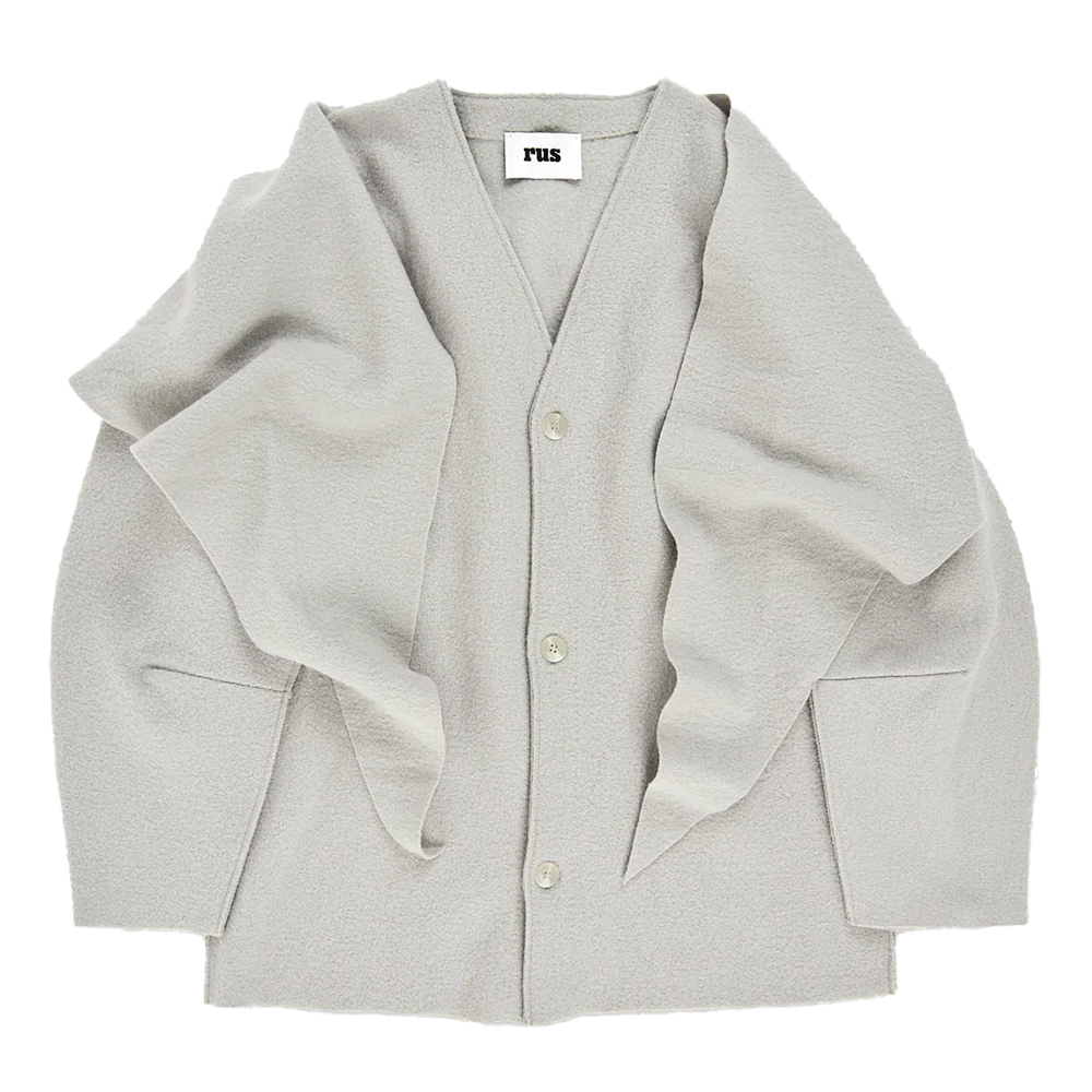 루스 여성 MANTELLO 펠티드 메리노 울 가디건 자켓 MANTELLO CEMENT FW24BL03C - 상품 이미지