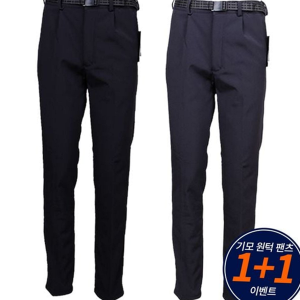 스트레치 남성 기모 팬츠 캐주얼 남자 겨울 바지 워킹 작업 - 상품 이미지