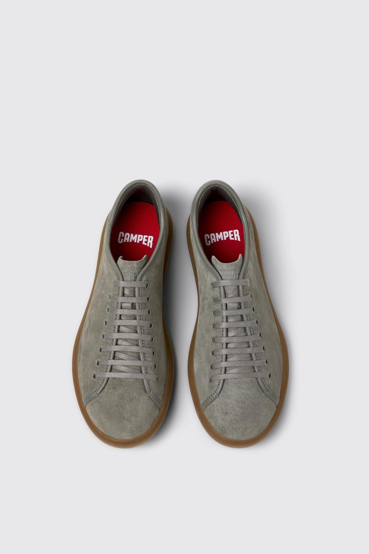 캠퍼 그레이 누벅 레더 스니커즈 Pelotas Soller K100974-017 GREY - 상세 이미지 4