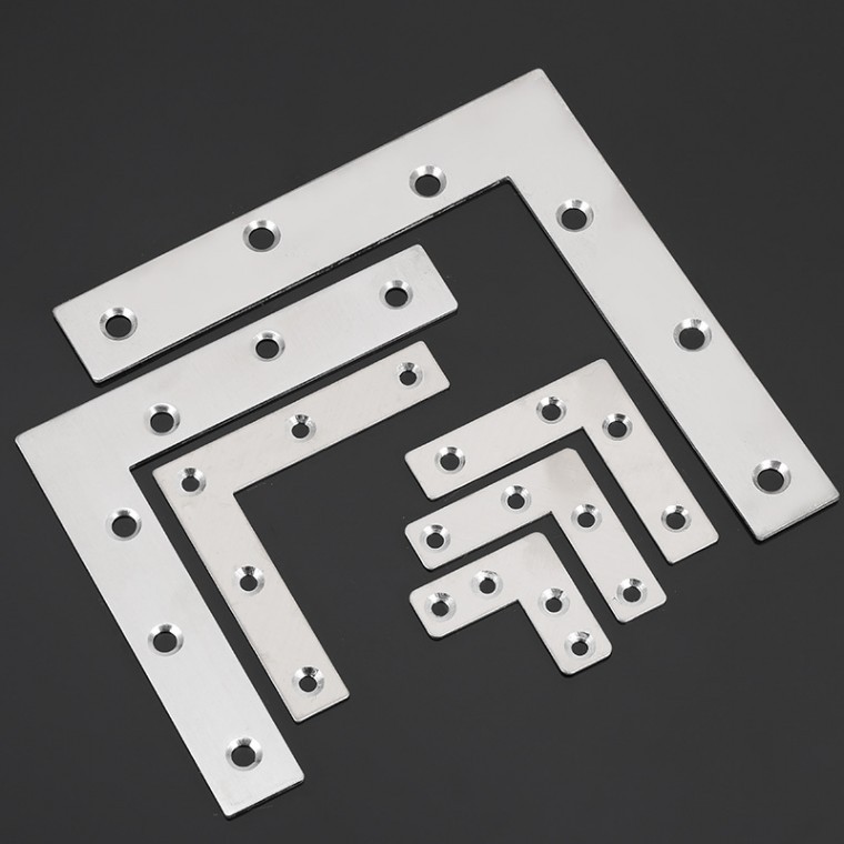 SelM 1P 40x40mm 다목적 ㄱ형 평철 기억자 꺽쇠 코너철 선반 브라켓 선반대 보강 - 메인 이미지