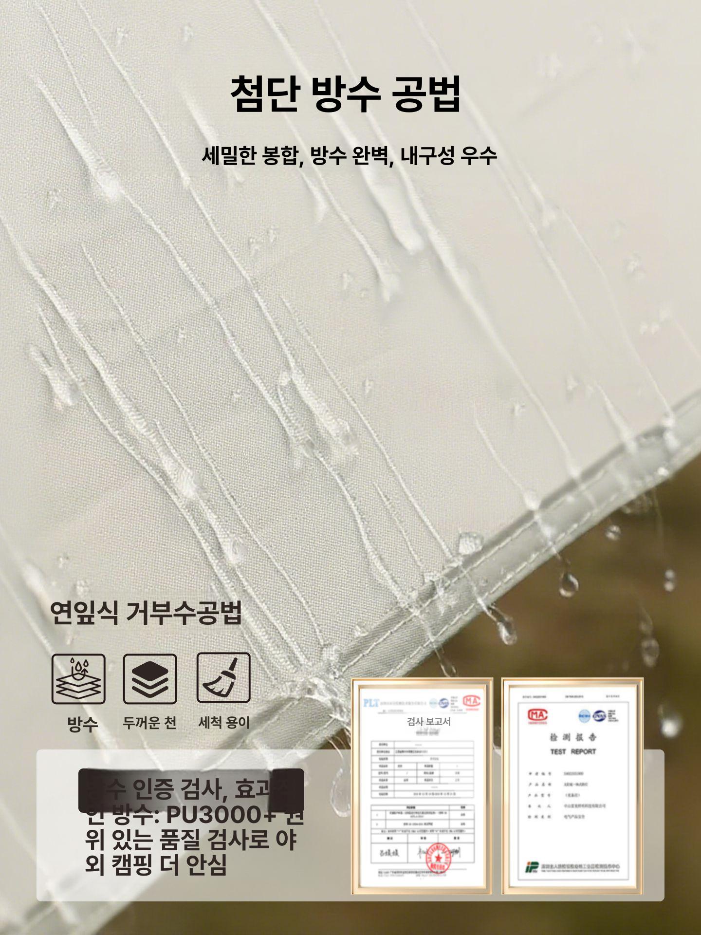 방갈로 텐트 캠핑 글램핑 나무 오두막 펜션 야외 쉘터 천막 - 상세 이미지 3