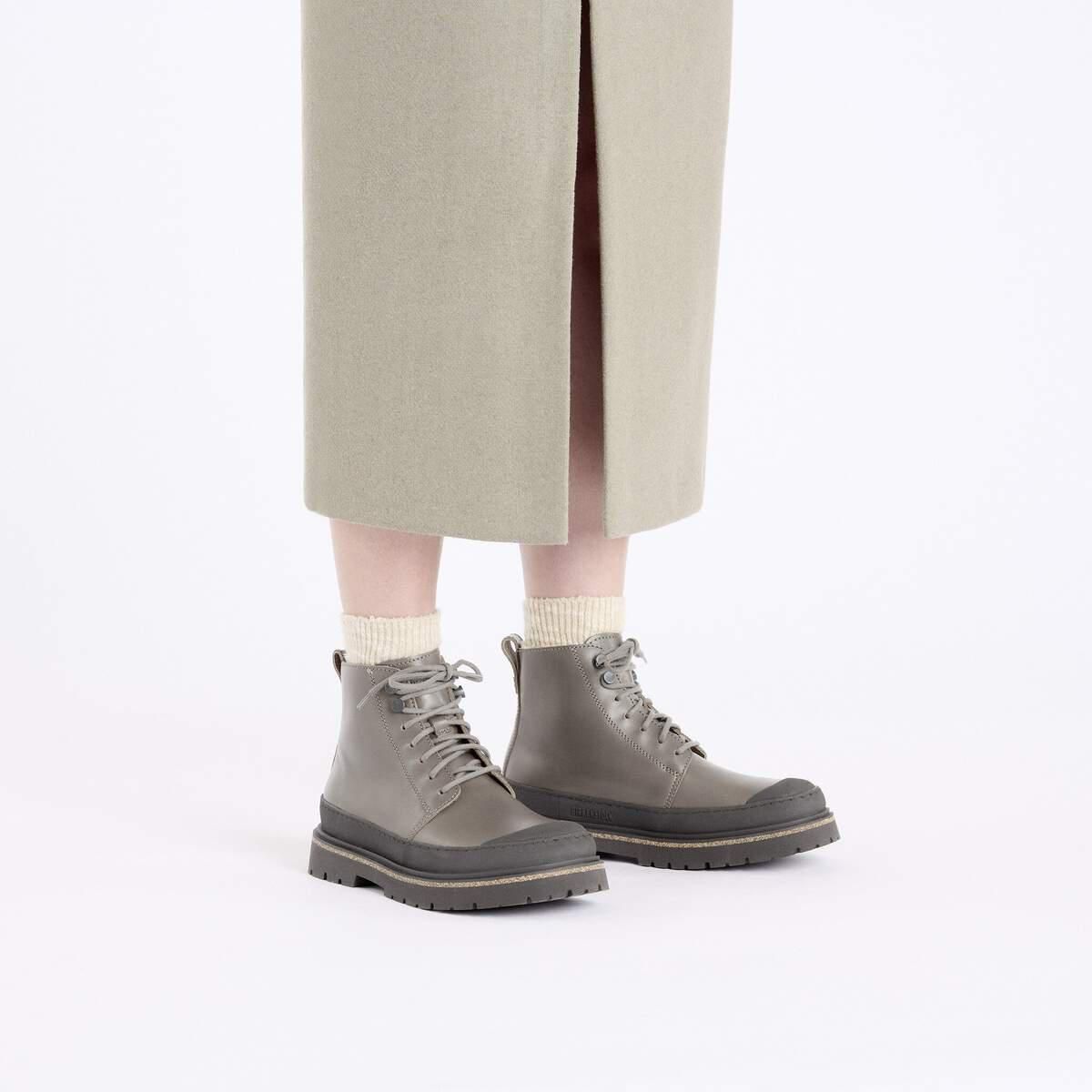 버켄스탁 프리미엄 내추럴레더 방수 앵클 워커 여성 1028197/1028220 CONCRETE GRAY - 상세 이미지 5