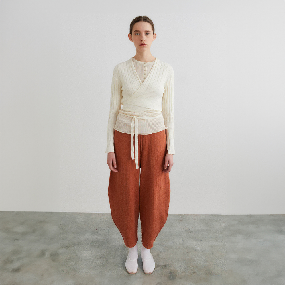 루스 여성 HOYO CHALK 가디건 HOYO CHALK SS23PA08C - 상세 이미지 3