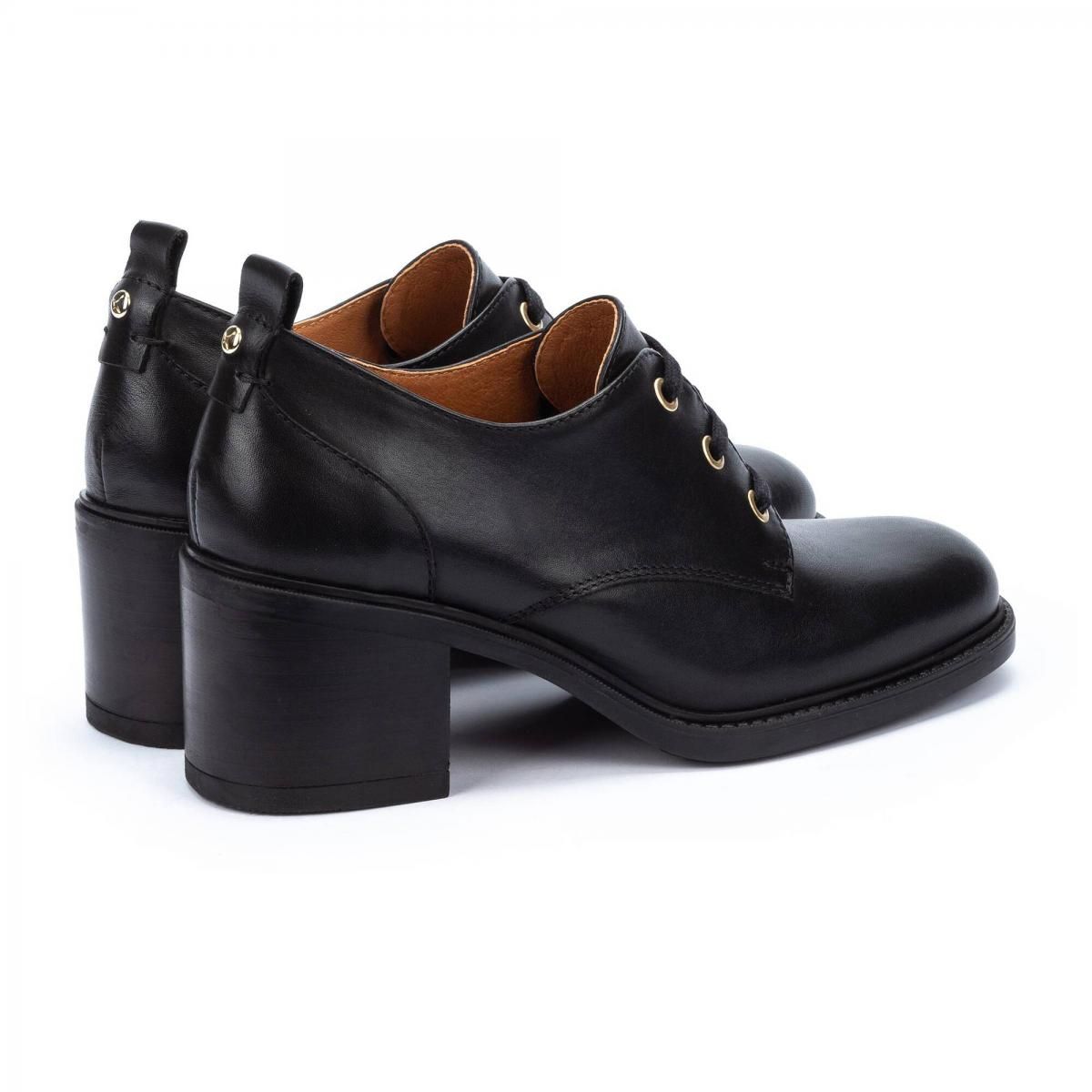 피콜리노스 트렌디 레이스업 로우힐 펌프스 HUESCA W8X-5757 BLACK - 상세 이미지 4