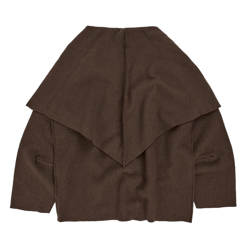 루스 여성 MANTELLO 펠티드 메리노 울 가디건 자켓 MANTELLO ESPRESSO FW24BL03R - 상세 이미지 2