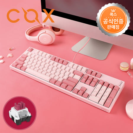 콕스 PMK201 피마 PBT 카일 광축 V2 게이밍 핑크 적축