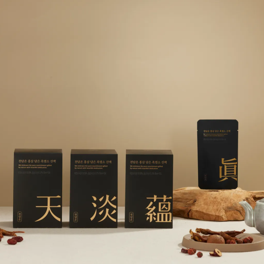 천담온 흑염소 진액 엑기스 흙염소즙 30포&체험팩 진