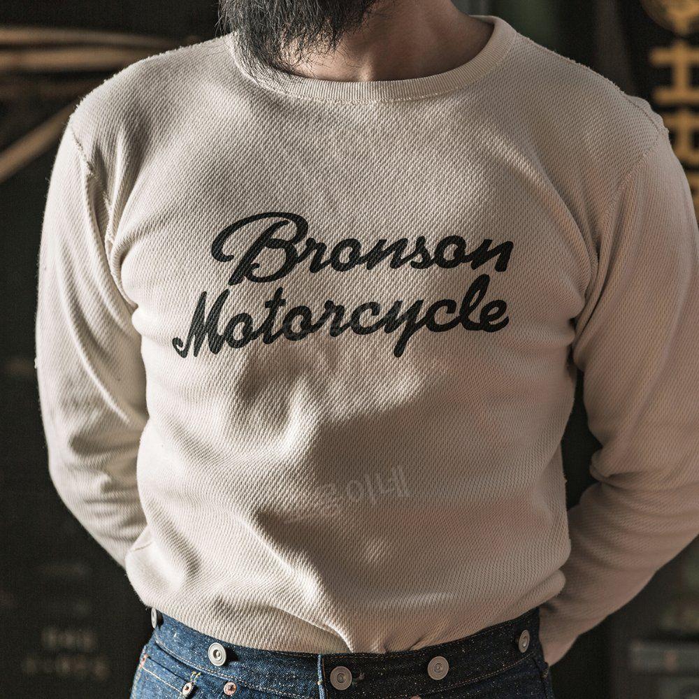 브론슨 BRONSON 긴팔 티셔츠 남성용 와플 바텀  면 보온 속옷 - 상세 이미지 2