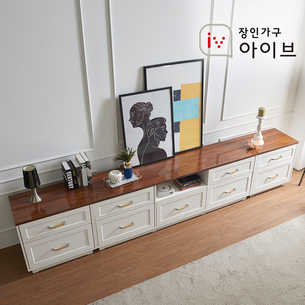 장인가구 엘브W 3000 높은 거실장 - 상세 이미지 4