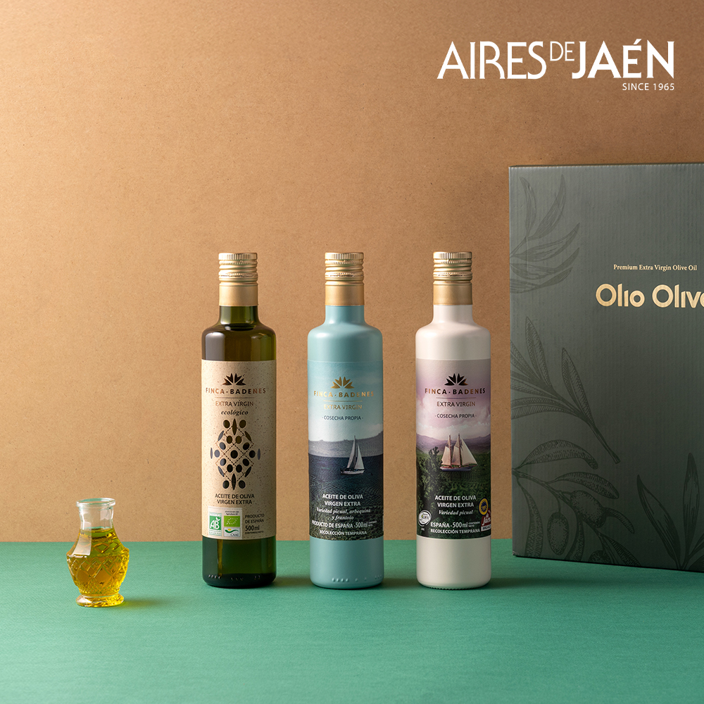아이레스데하엔 핀카 바데네스 피쿠알, 쿠파주, 유기농 올리브오일 선물세트 500ml, 3종 - 상세 이미지 2