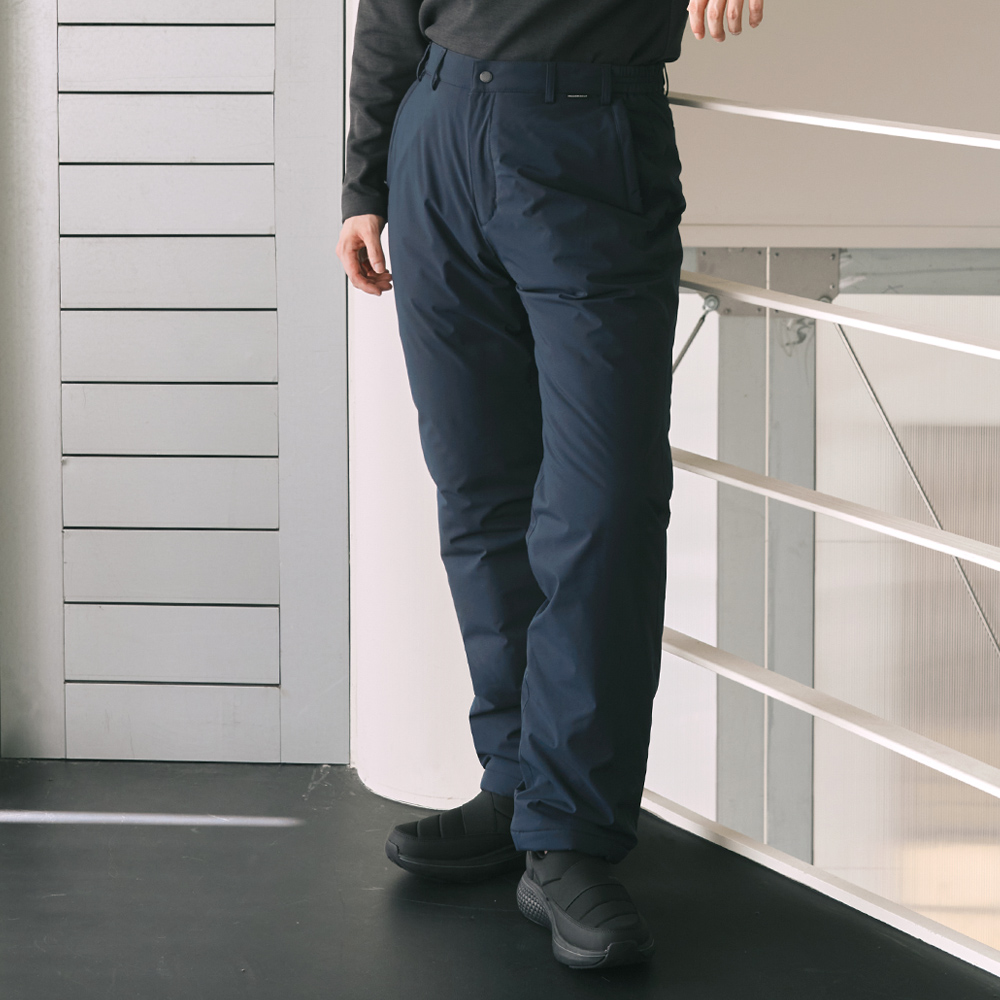 Q425-7176-77 남성 심플라인 패딩 벨트형팬츠 - 상세 이미지 3