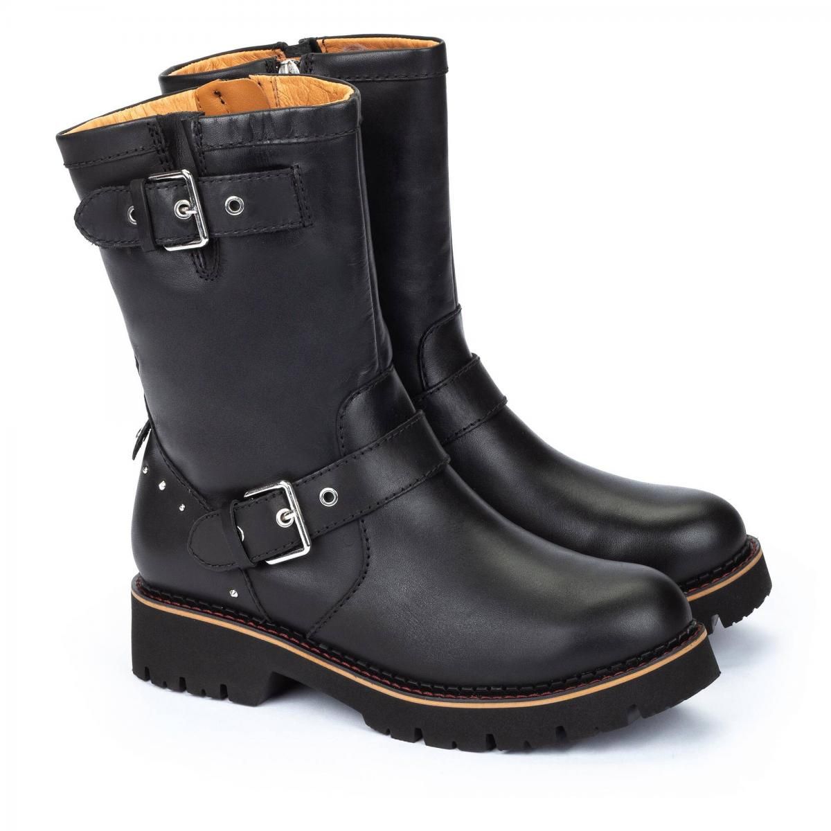피콜리노스 바이커 스타일 앵클 부츠 VICAR W6S-N9741 BLACK - 상세 이미지 2
