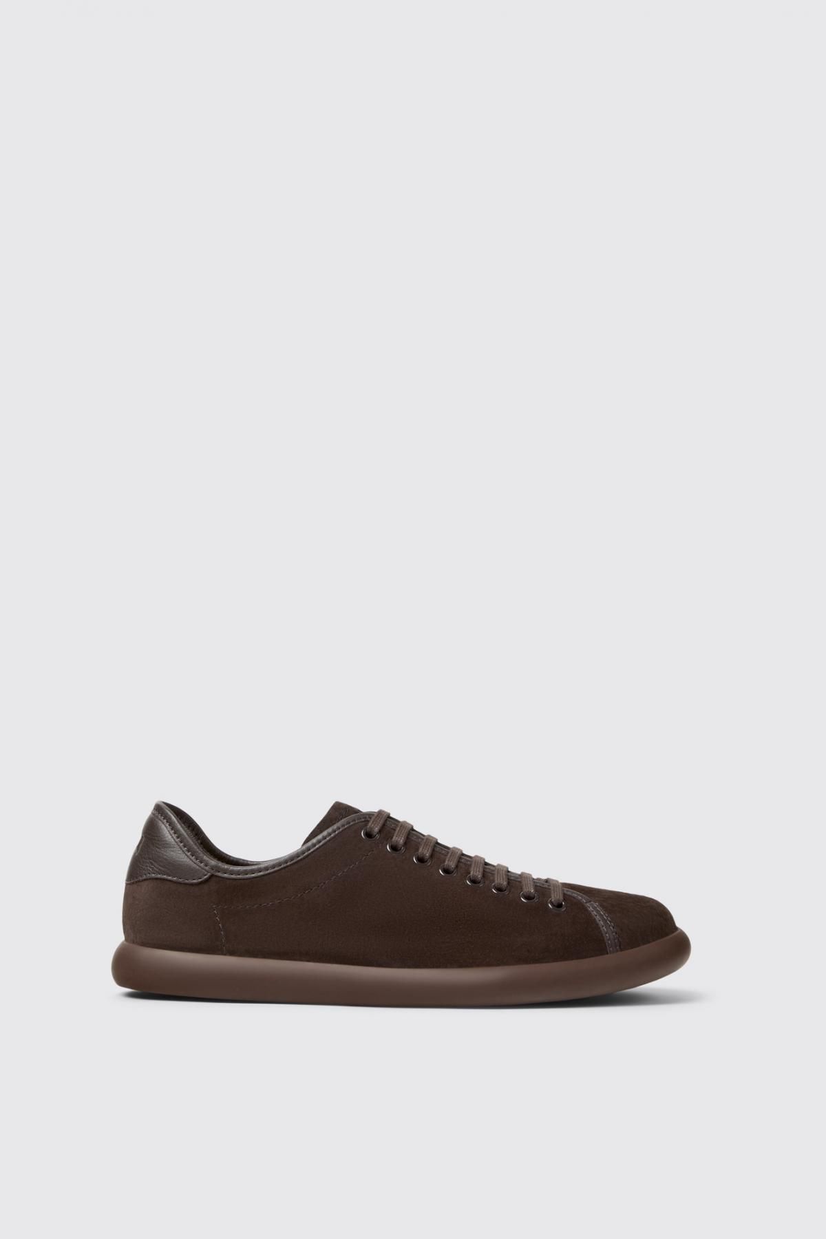 캠퍼 브라운 누벅 스니커즈 Pelotas Soller K100974-018 BROWN - 상품 이미지
