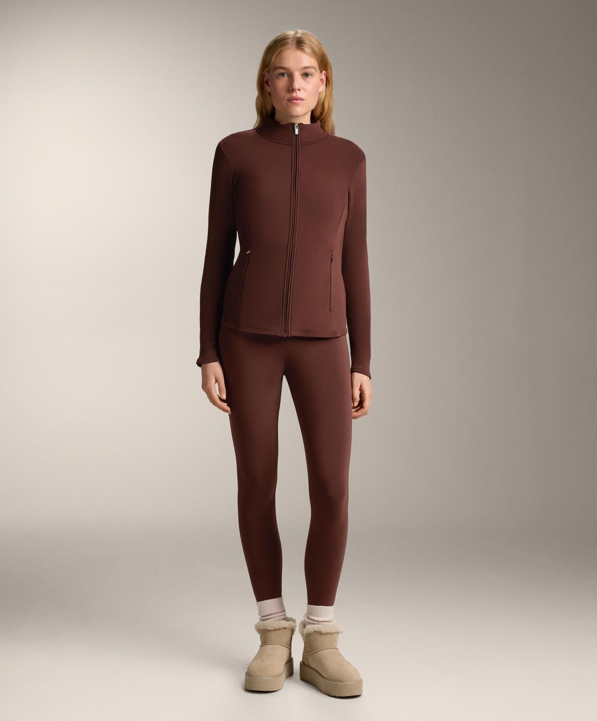 오이쇼 테크니컬 롱 슈퍼 엑스트라 웜 브라운 재킷 3885/964 BURGUNDY - 상세 이미지 4