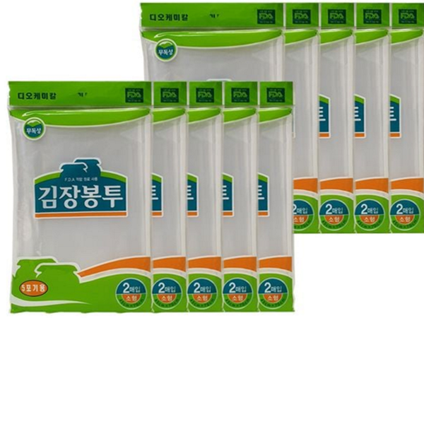 다용도 김장 봉투 소형 김장용 김장 비닐 봉투 주방용 투명 - 메인 이미지