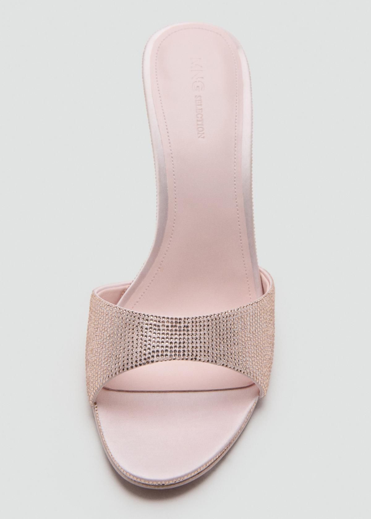 망고 스트라스 웨지 뮬 샌들 오픈토 10cm 27041290 ROSA - 상세 이미지 5