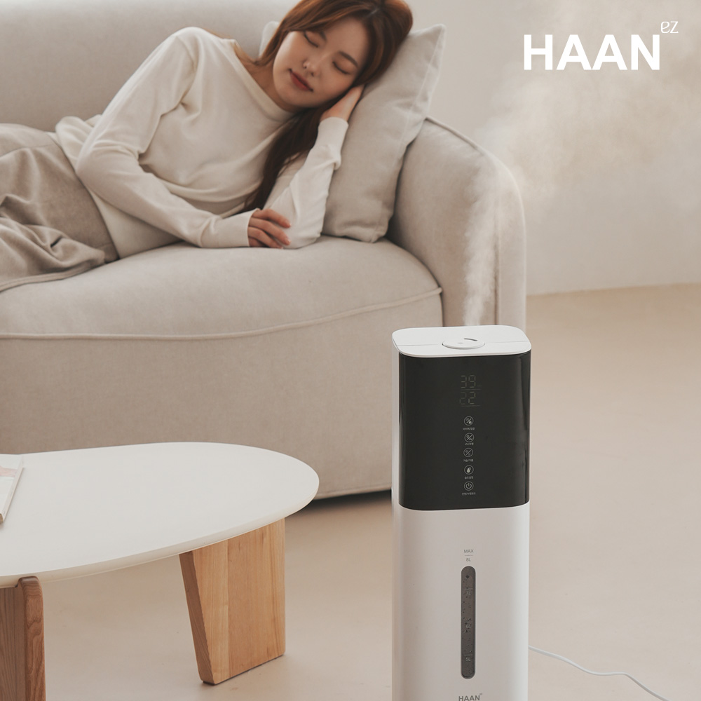 한경희 타워형 복합식 가습기 대용량 초음파 가열식 가정용 비염 아기방 통세척 자동습도조절 이미지 8