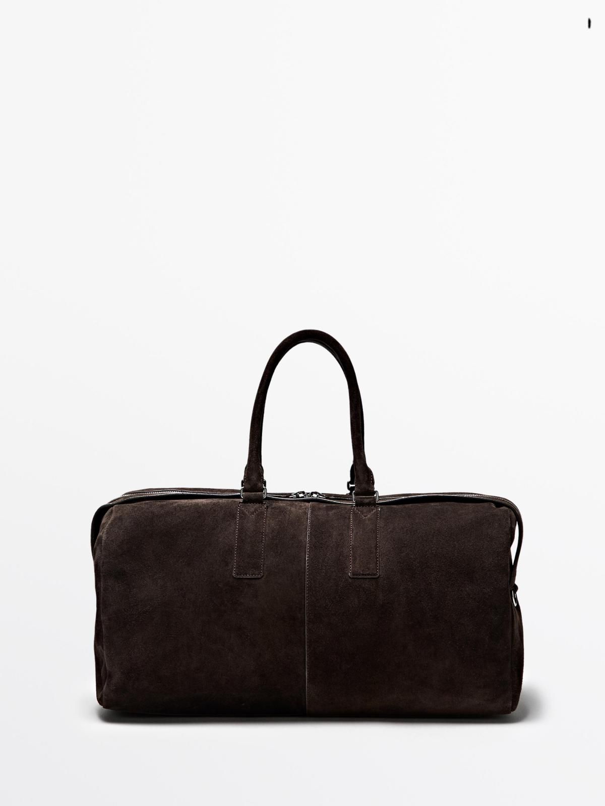 마시모두띠 프리미엄 스웨이드 레더 트래블 백 2552/315 BROWN - 메인 이미지