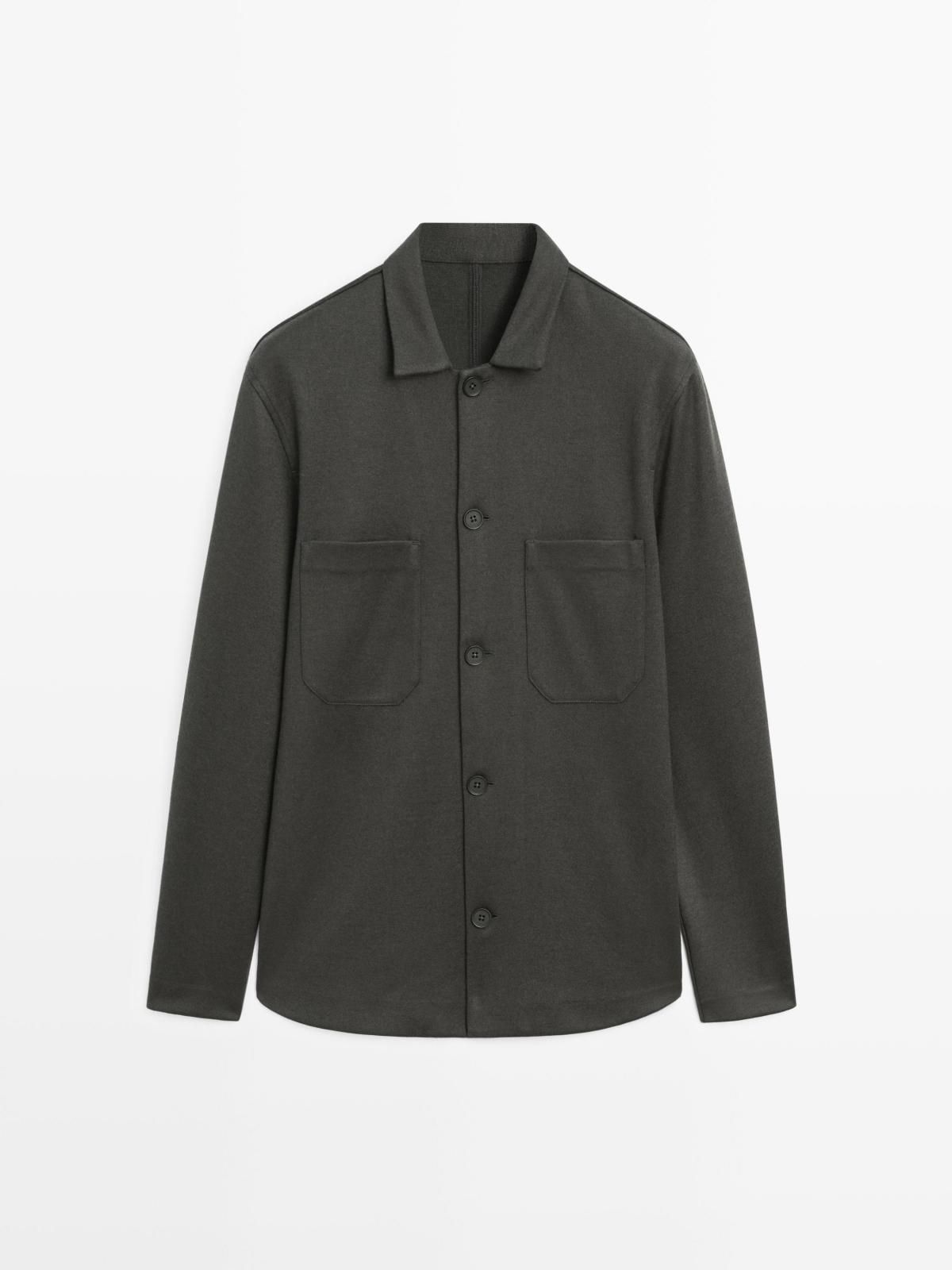 마시모두띠 오버핏 테크니컬 오버셔츠 버튼 포켓 0575/156 KHAKI - 메인 이미지
