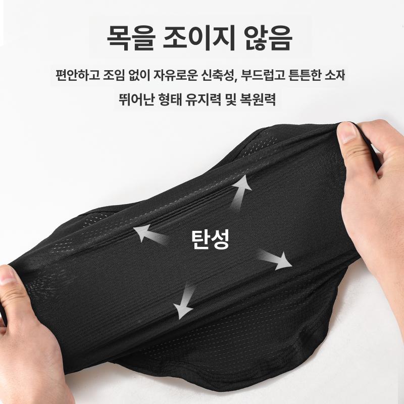 방한용마스크 감자마스크 계절없는 얼굴 마스크 각반 블랙 1개 - 상세 이미지 4