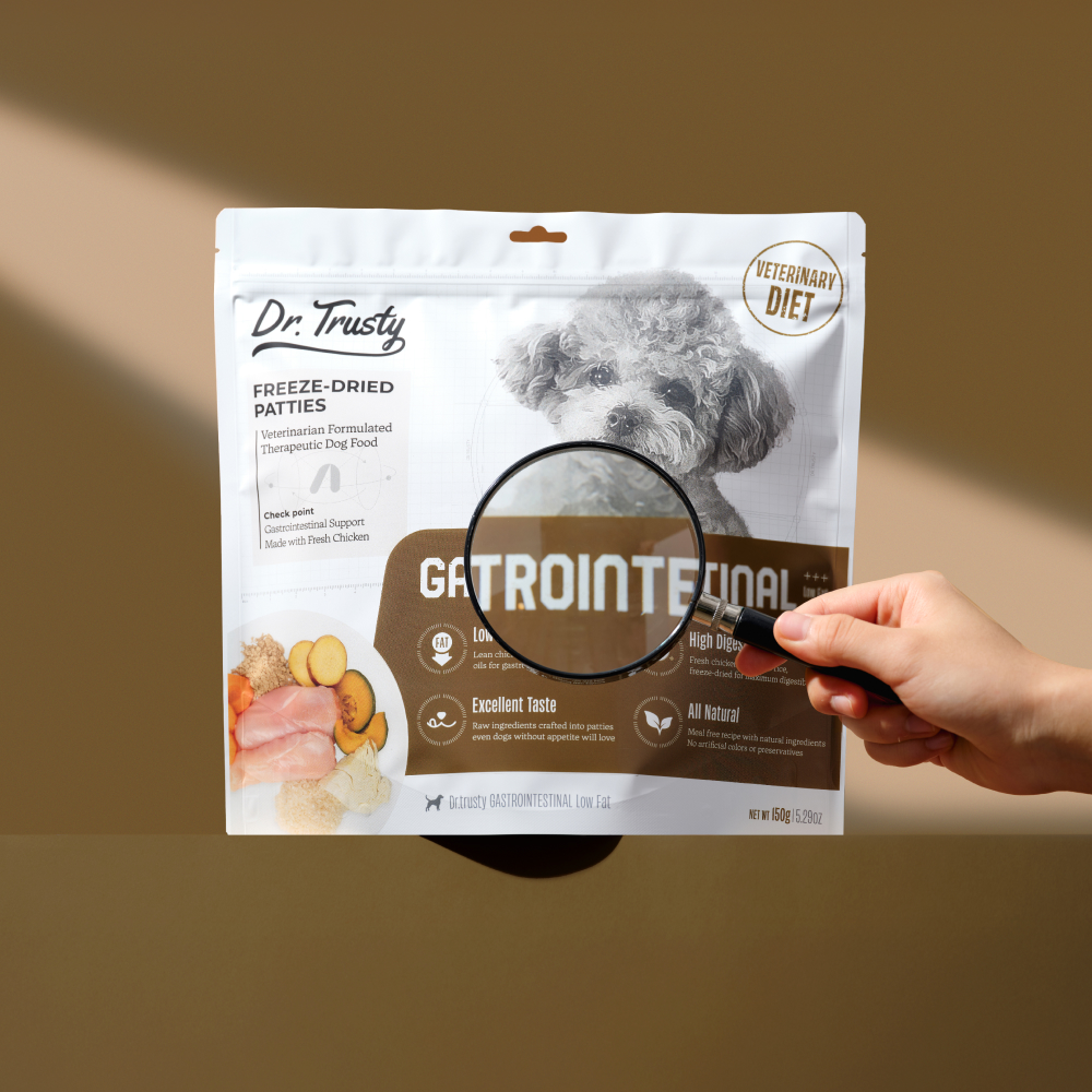 닥터트러스티 가스트로인터스티넬 로우팻 동결건조 췌장염 처방사료 33장 150g 저지방 소화 제품 이미지