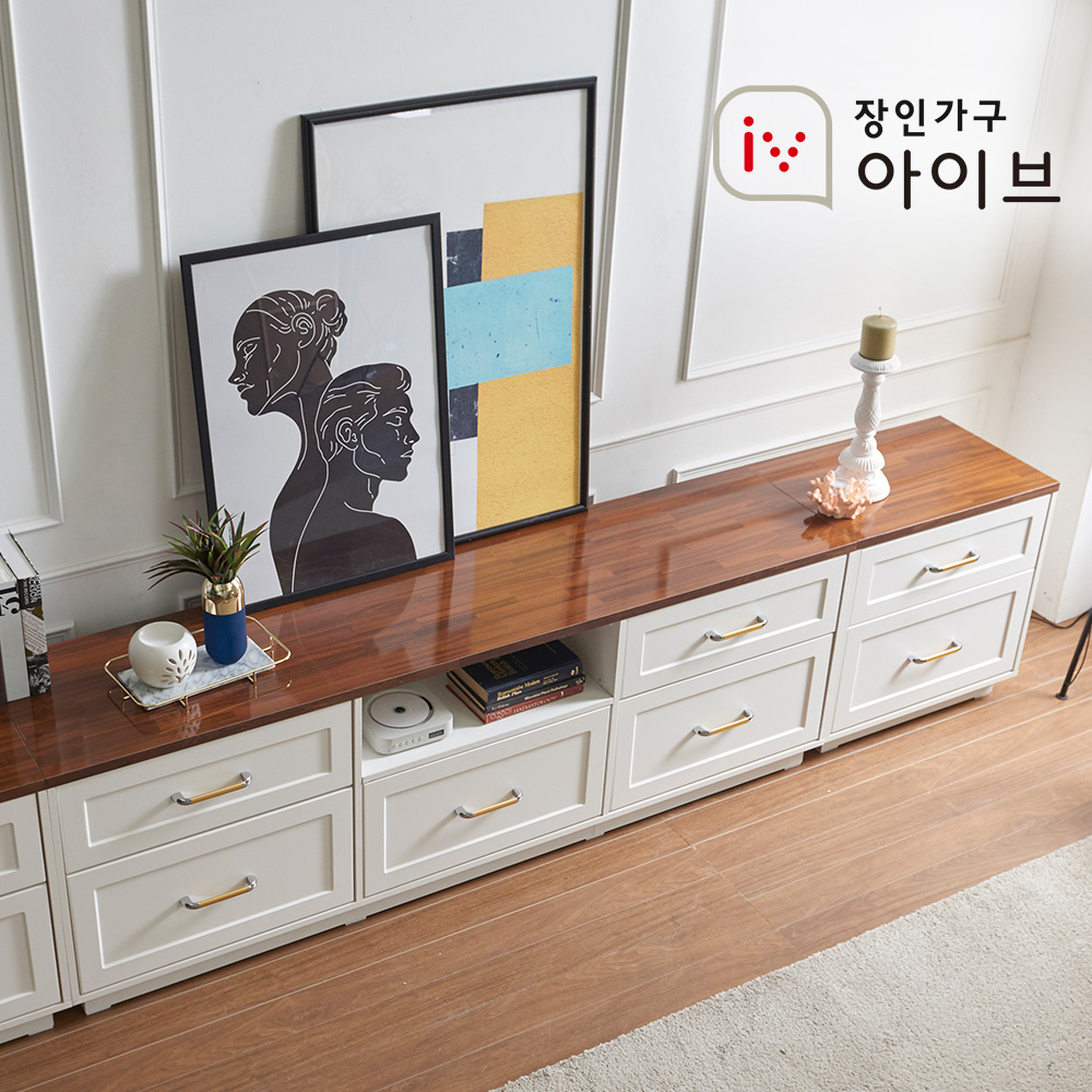 장인가구 엘브W 2400 높은 거실장 - 상세 이미지 3