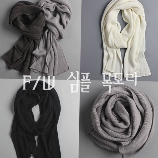 데일리 남성 목도리 페이크 여성 목도리 남여공용 캐시미어 겨울 - 상품 이미지