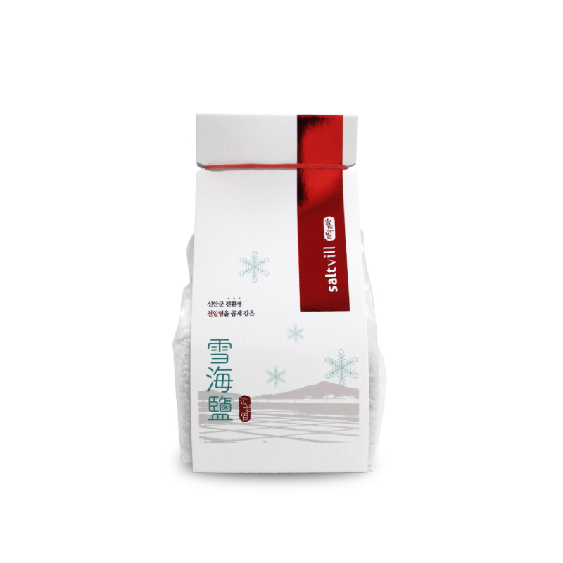 솔트빌 국산 소금 간수빠진 신안 천일염 친환경염전 눈꽃염 350g - 상품 이미지